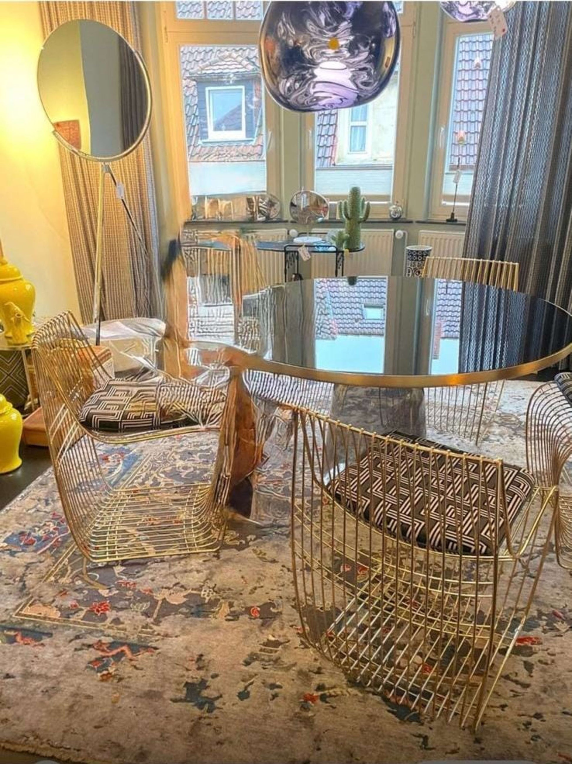 Vintage Teppich Polonaise Redbridge Aerial von Jan Kath für Jan Kath Design (ID 106)