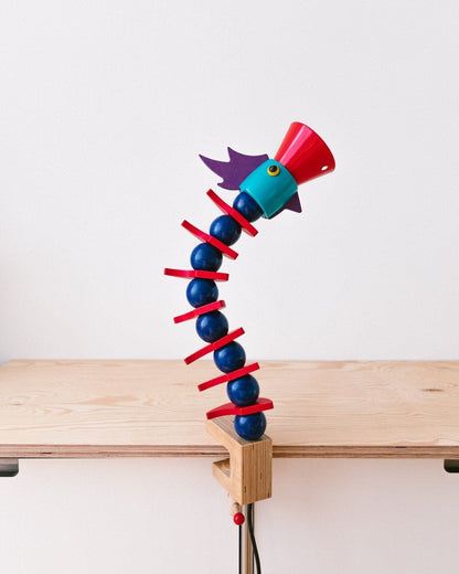 Lampe de bureau vintage style Memphis par Haba années 80-90