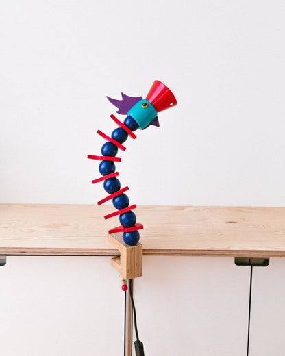 Lampe de bureau vintage style Memphis par Haba années 80-90