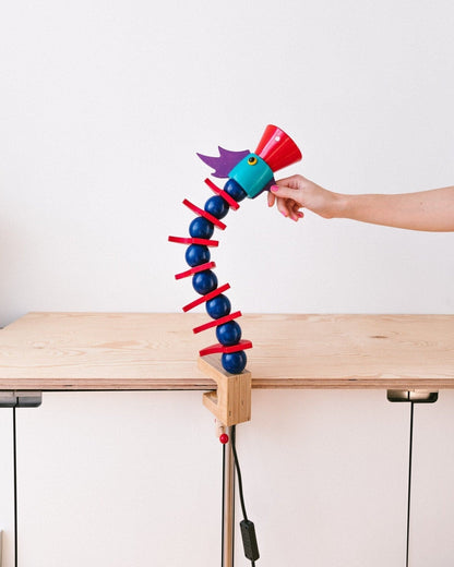 Lampe de bureau vintage style Memphis par Haba années 80-90