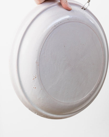 Vintage Keramikteller handbemalt Fruchtmotiv 3 Feigen Sizilien 1960er retro