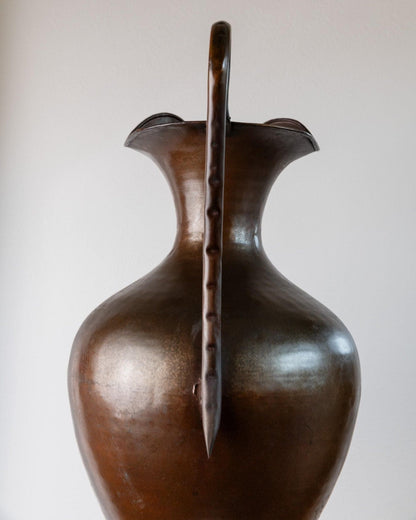 Vintage Kupfervase Amphorenform von Design Italien 1940er Jahre