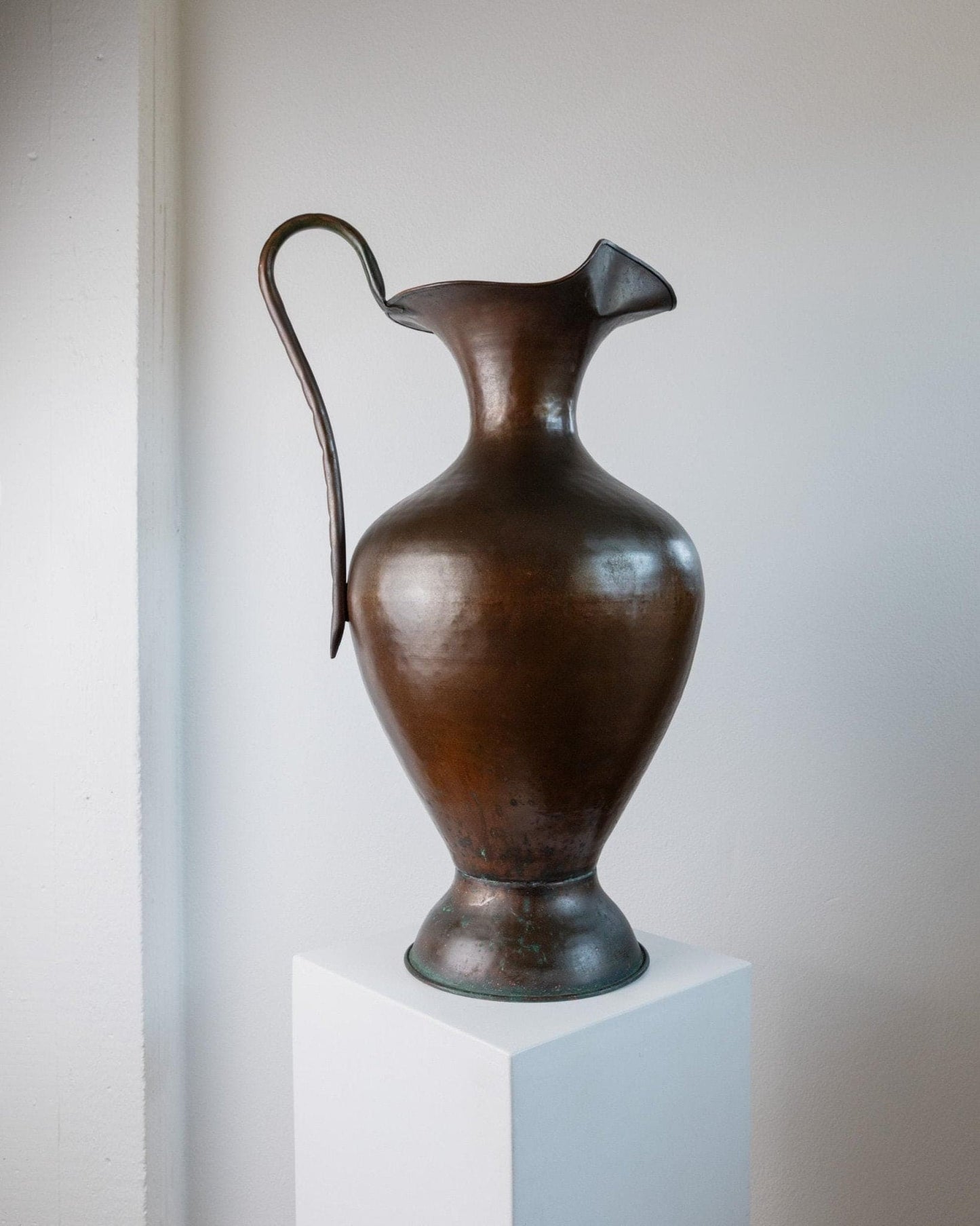 Vintage Kupfervase Amphorenform von Design Italien 1940er Jahre