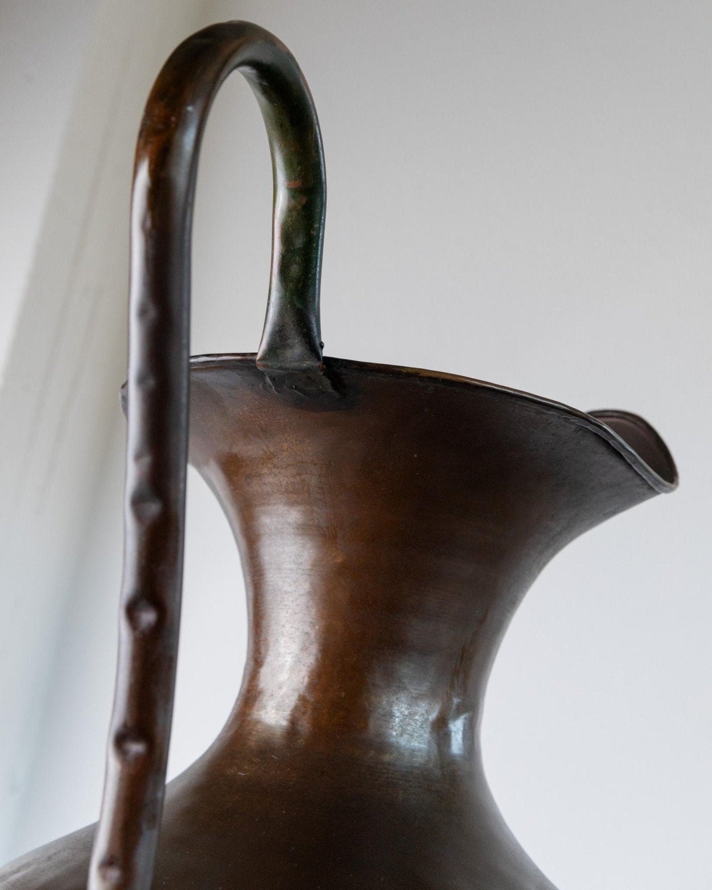 Vintage Kupfervase Amphorenform von Design Italien 1940er Jahre