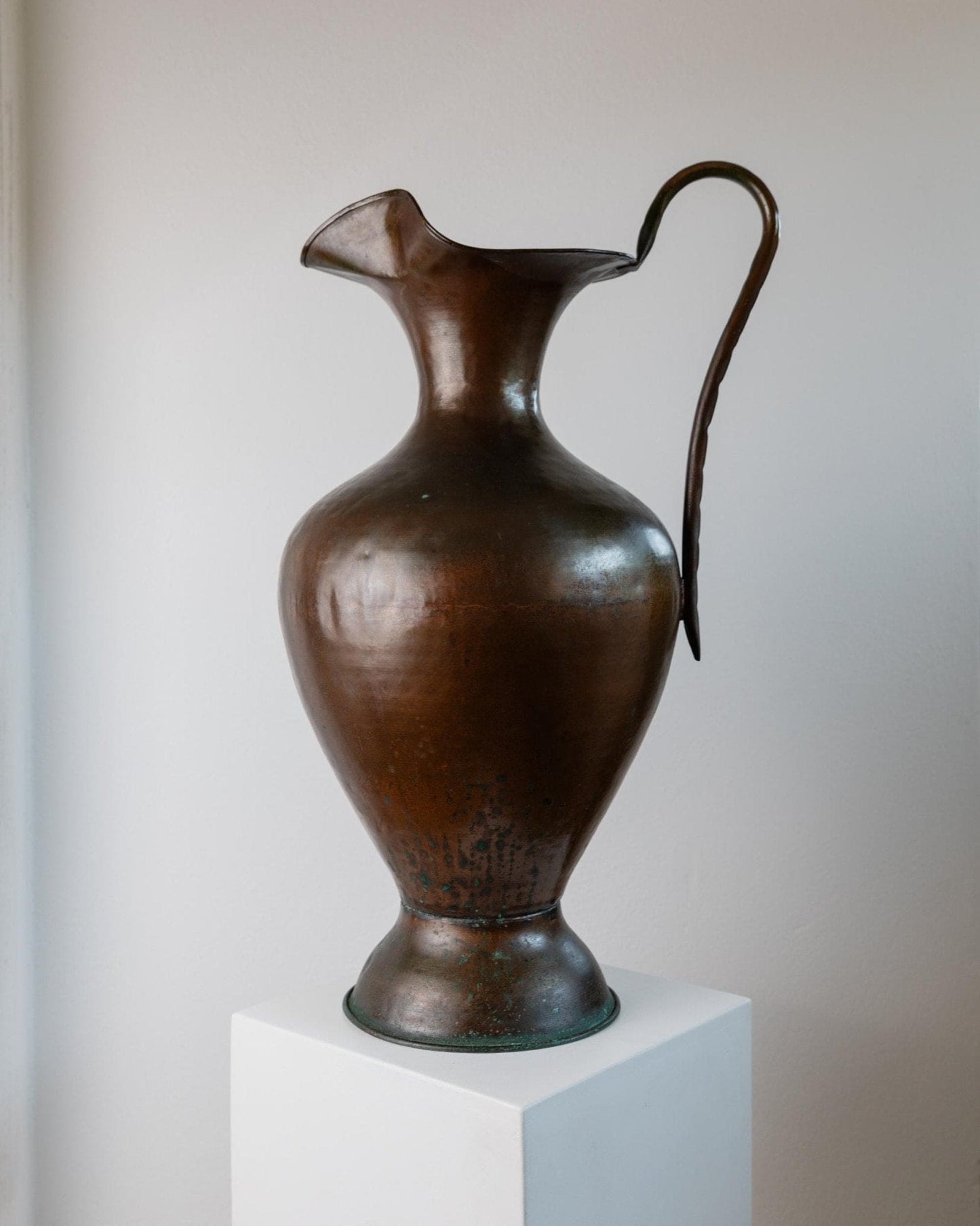 Vintage Kupfervase Amphorenform von Design Italien 1940er Jahre