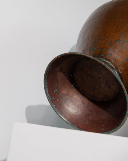 Vintage Kupfervase Amphorenform von Design Italien 1940er Jahre