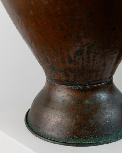 Vintage Kupfervase Amphorenform von Design Italien 1940er Jahre