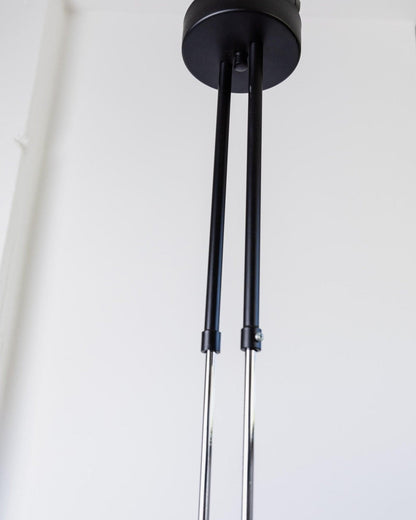 Lustre vintage en verre de Murano bleu rouge de style Memphis des années 1980