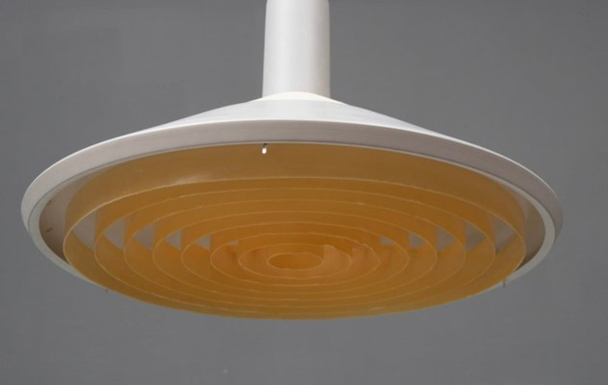 Vintage Deckenlampe von Louis Poulsen für Louis Poulsen grau
