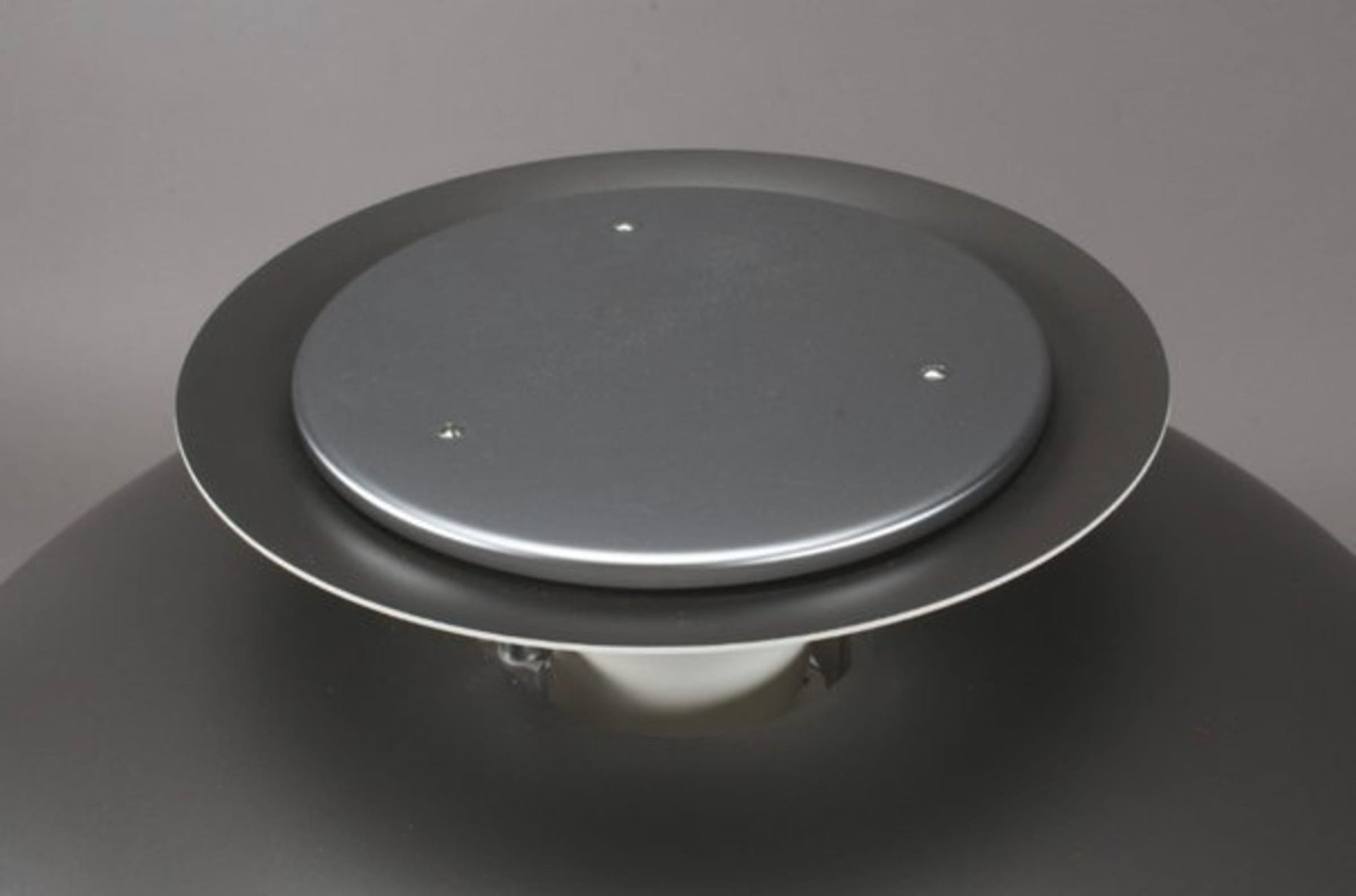 Vintage Tischleuchte PH 5 von Poul Henningsen für Louis Poulsen grau blau silber weiß