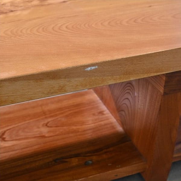 Vintage Couchtisch aus einer Platte aus Keyaki und Walnuss, einzigartig, gebraucht