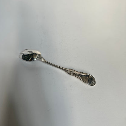 Vintage Salatgabel mit Onyxsteinen von Tiffany+Co Silber