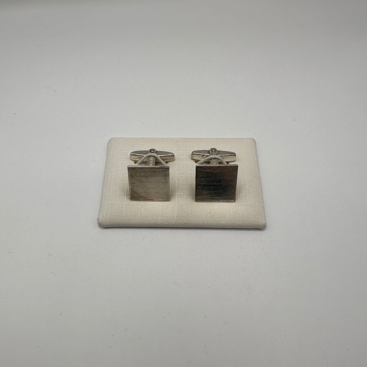 Vintage Manschettenknopf Set von 2 aus 925er Silber