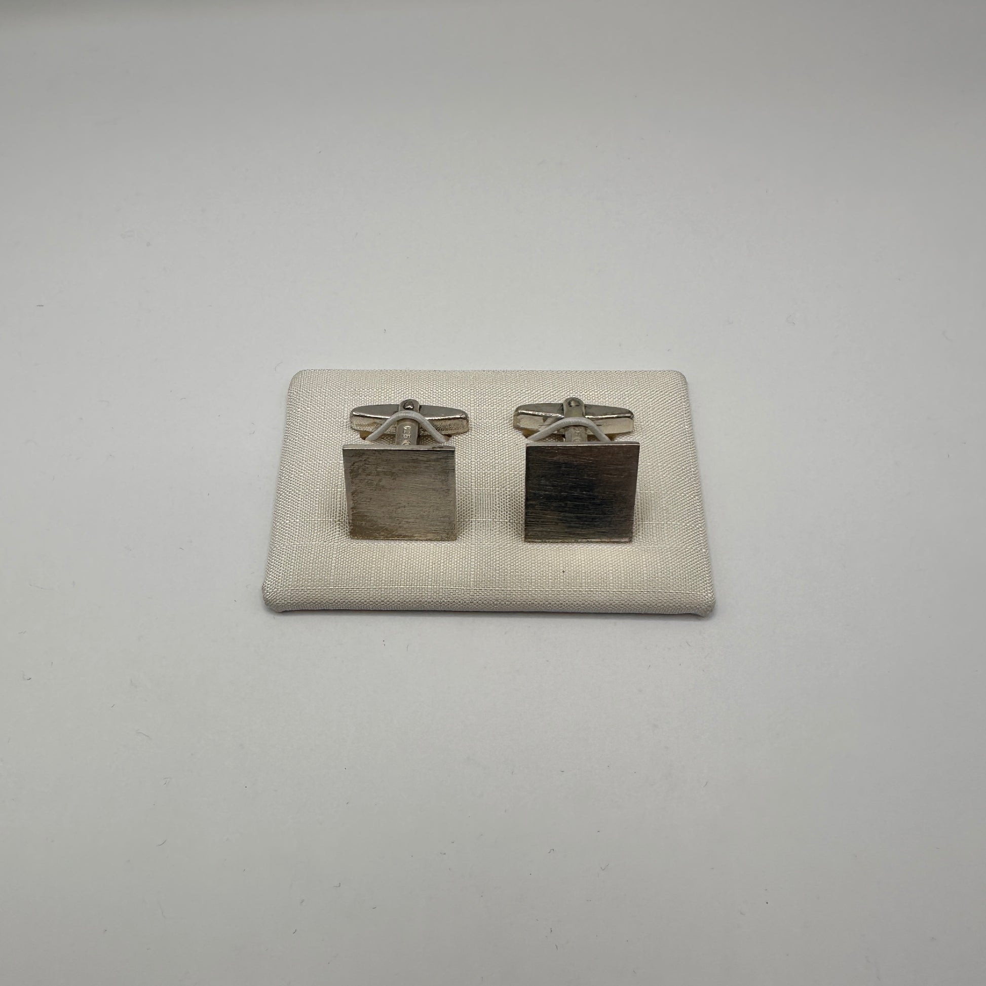 Vintage Manschettenknopf Set von 2 aus 925er Silber