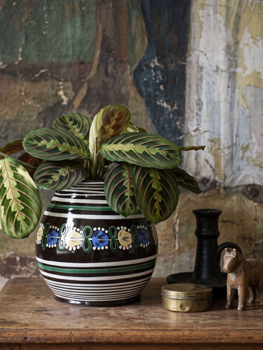 Vintage Vase von Pozdišov, Art Deco Keramik, Slowakei