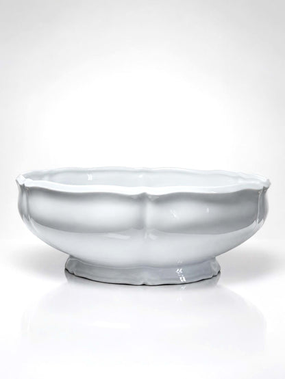 Vintage Salatschale Limoges Porzellan, polylobierter Rand