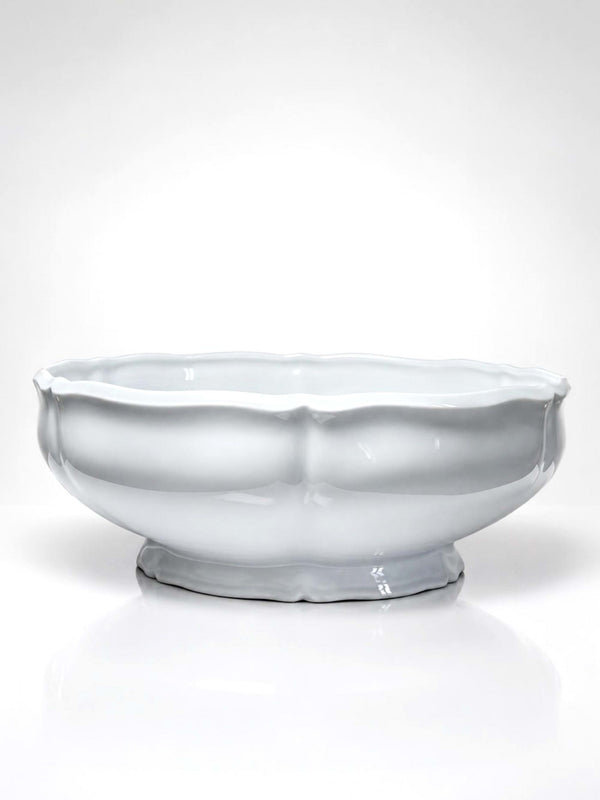Vintage Salatschale Limoges Porzellan, polylobierter Rand