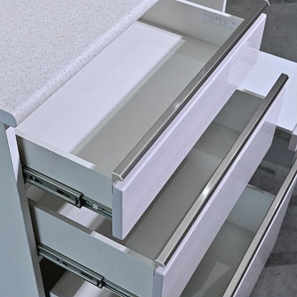 Vintage Küchenschrank Alumina2 von Nitori mit Schiebetür und Steckdose