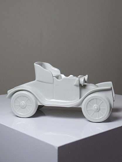 Vintage Dekofigur Oldtimer aus Limoges Porzellan