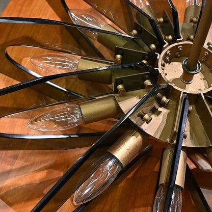 Vintage Kronleuchter 12-flammig von Gino Paroldo für Fontana Arte