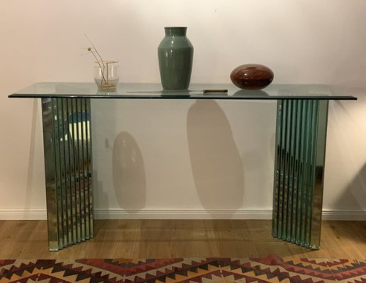 Vintage Konsole von Luigi Massoni für Gallotti und Radice, Spiegelglas