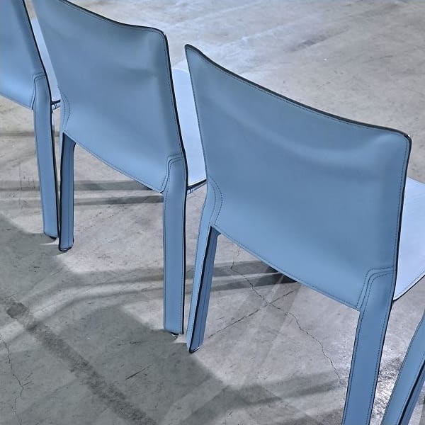 Vintage Stuhl 412 CAB von Mario Bellini für Cassina Set von 4
