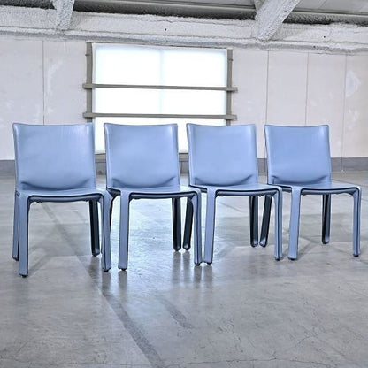 Vintage Stuhl 412 CAB von Mario Bellini für Cassina Set von 4