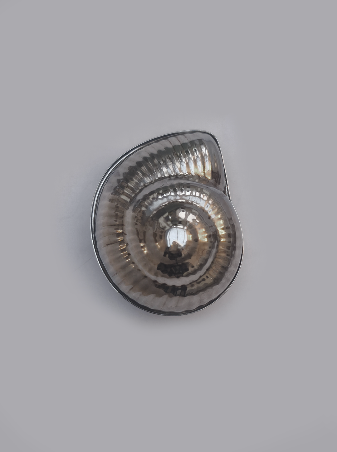 Vintage Dose Muschelform versilbert