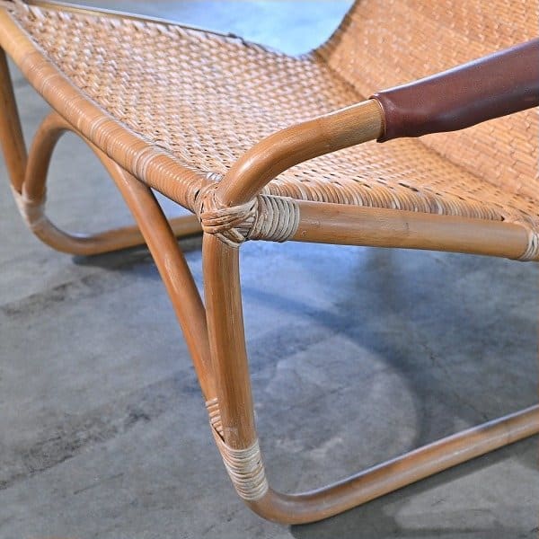 Vintage Rattanloungesessel von Yamakawa Rattan