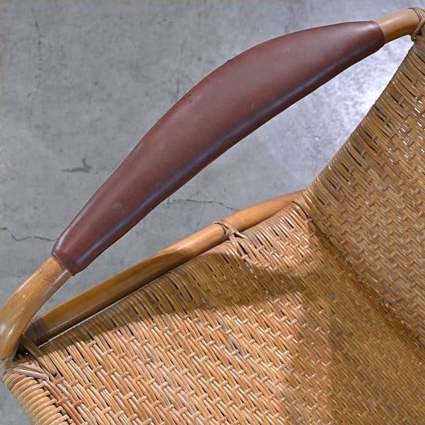 Vintage Rattanloungesessel von Yamakawa Rattan