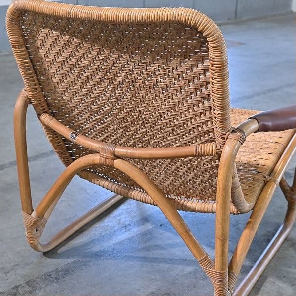 Vintage Rattanloungesessel von Yamakawa Rattan