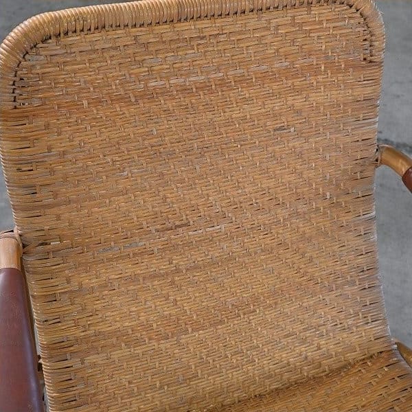 Vintage Rattanloungesessel von Yamakawa Rattan