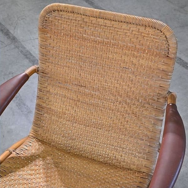 Vintage Rattanloungesessel von Yamakawa Rattan