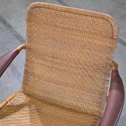 Vintage Rattanloungesessel von Yamakawa Rattan