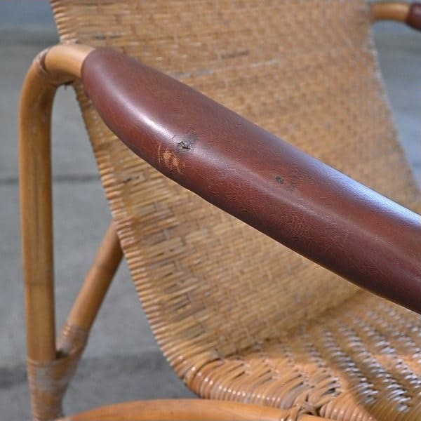 Vintage Rattanloungesessel von Yamakawa Rattan