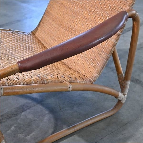 Vintage Rattanloungesessel von Yamakawa Rattan