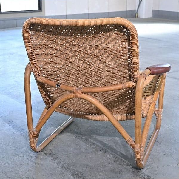 Vintage Rattanloungesessel von Yamakawa Rattan