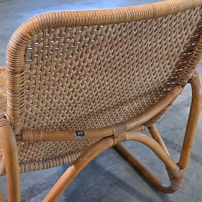 Vintage Rattanloungesessel von Yamakawa Rattan