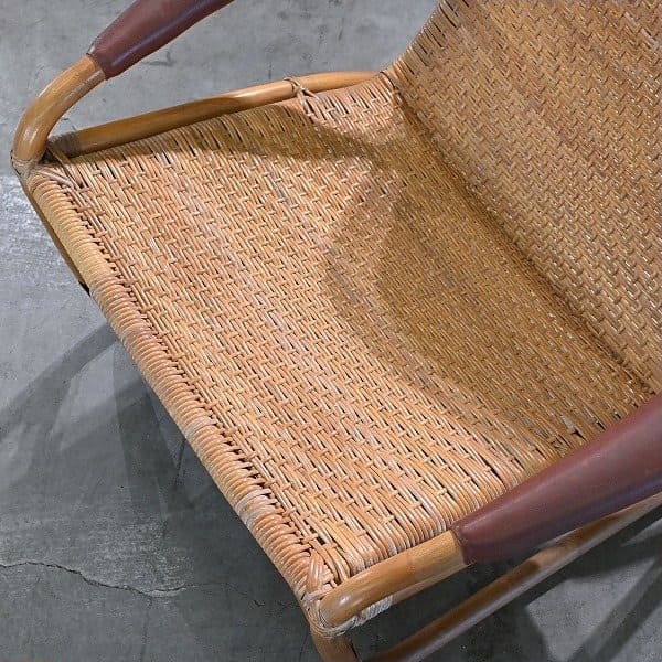 Vintage Rattanloungesessel von Yamakawa Rattan