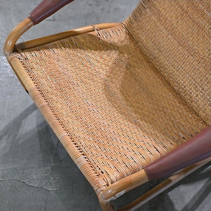 Vintage Rattanloungesessel von Yamakawa Rattan