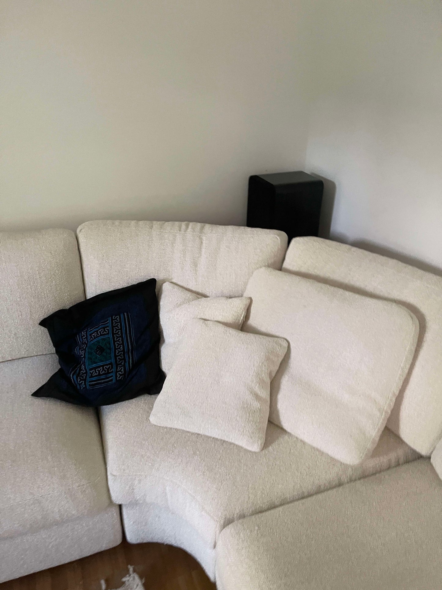 Vintage Ecksofa weiß/creme Pre-Loved