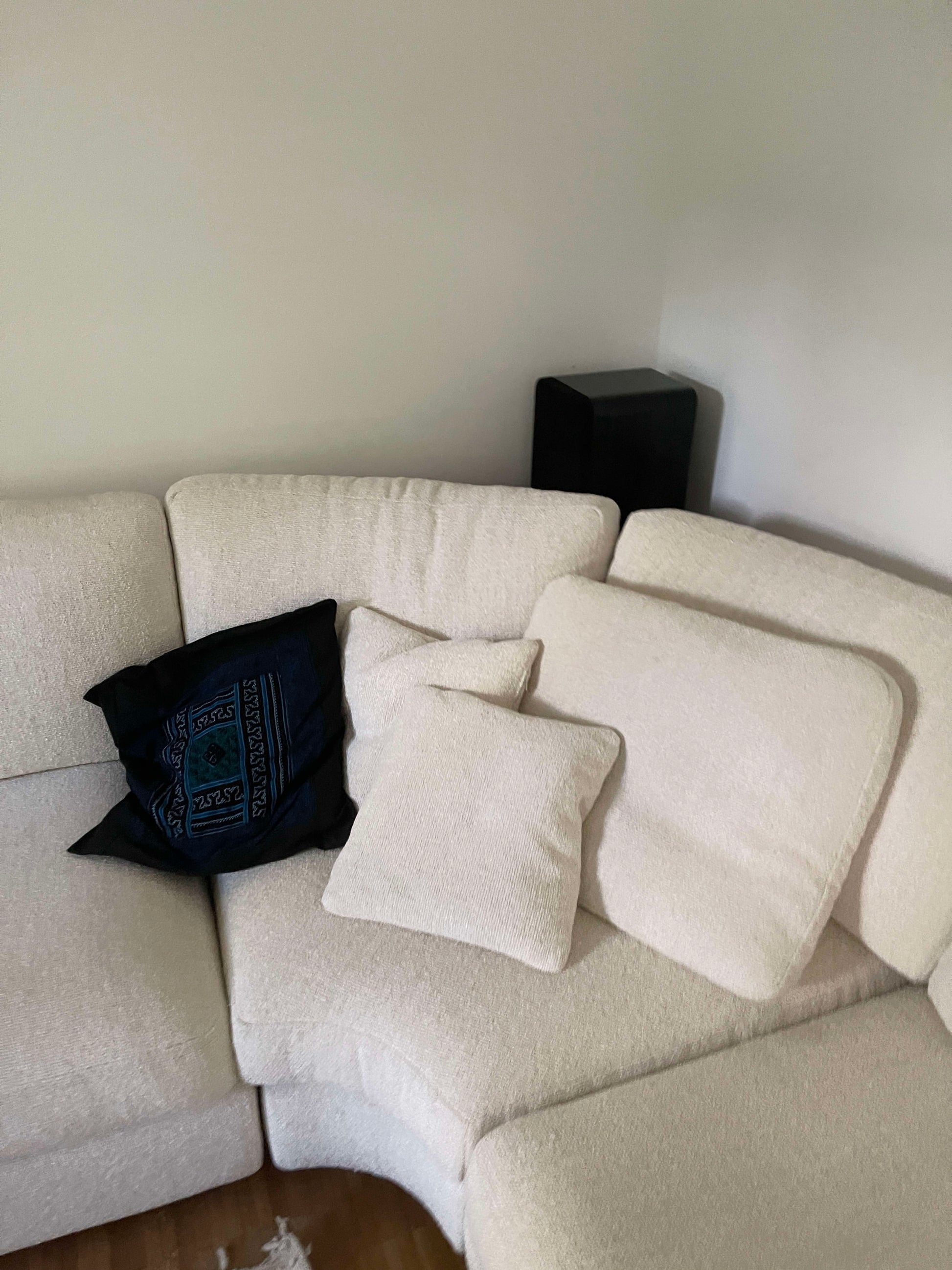 Vintage Ecksofa weiß/creme Pre-Loved