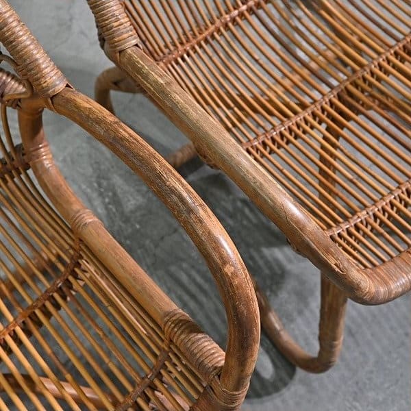 Vintage Stuhl Set von 2 von Shichiro Yamakawa für Yamakawa Rattan