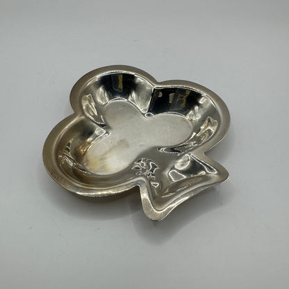 Vintage Kleeblatt-Schale Sterling Silber spielerisch und dekorativ