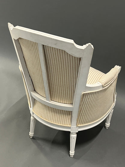 Fauteuil vintage rayé