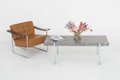 Coffee table marble gray minimalist