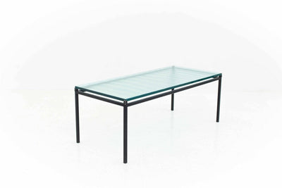 Coffee table with glass top