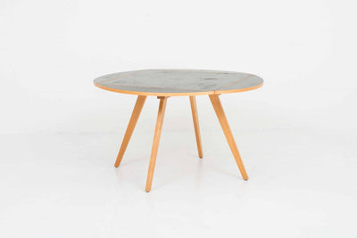 Square round table by Max Bill for home furnishings black